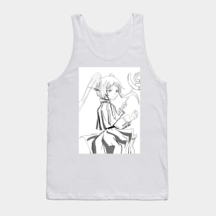 frieren fern ecopop magical elf in last mage art Tank Top